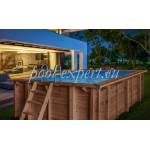 POOL EXPERT Правоъгълен дървен басейн 502 х 322 х 124 см