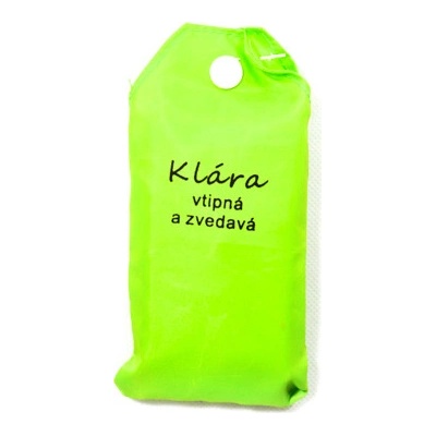 Nákupná taška s menom KLÁRA - vtipná a zvedavá
