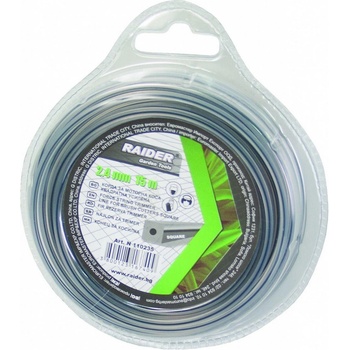 Raider Квадратна усилена корда за моторна коса Raider Platin-silver - 3 mm, 12 m (110291)