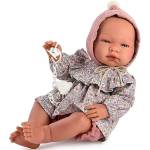  Кукла Asi Dolls - Бебе Мария, с розова шапка и рокля на цветя, 43 cm (365960)