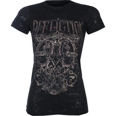 AFFLICTION дамска тениска affliction - constant pillar - aw29794-bk
