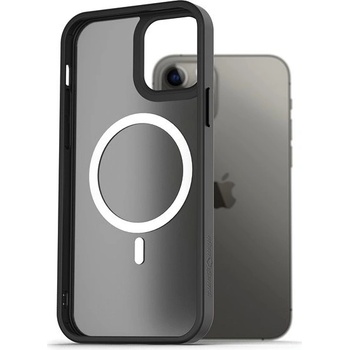 Púzdro AlzaGuard Matte Case Compatible with MagSafe iPhone 12/12 Pro čierne