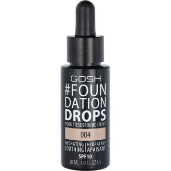 Gosh Foundation Drops lehký make-up ve formě kapek SPF10 004 Natural 30 ml