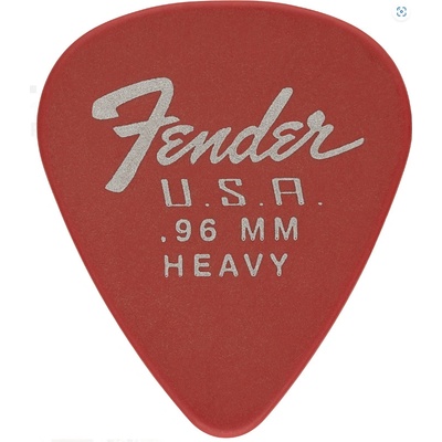 Fender Dura-Tone Delrin Picks, 351 Shape - trsátka (více variant) Fender Dura-Tone Delrin Picks, 351 Shape: Fiesta Red / Heavy