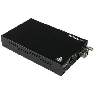 StarTech. com ET91000SM20 мрежов медиен конвертор 2000 Мбит/с 1310 nm Единичен режим Черен (ET91000SM20)
