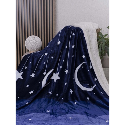 MKLuzkoviny.cz Beránková deka mikroplyš Exclusive Noční obloha 150x200 – Zboží Dáma