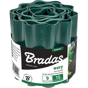 Bradas Бордюр от пластмаса декоративен 10cм x 9м green (OBFG 0910)