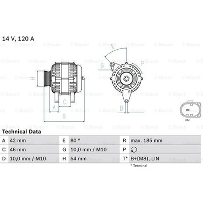Alternátor BOSCH 0 986 083 260