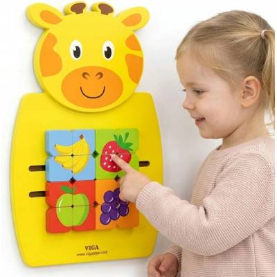 Viga Toys Interaktívna hra na stenu Žirafa