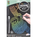 GRAFIX Dúhový škrabací obrázok Jednorožec