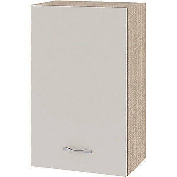 ИРИМ Горен шкаф с врата и рафт Сити МС-6 мока / сатен 45 см