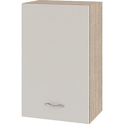 ИРИМ Горен шкаф с врата и рафт Сити МС-6 мока / сатен 45 см