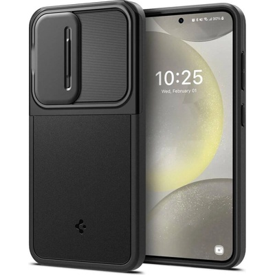 Spigen Калъф с Камерен Предпазител за Samsung S24 FE, Spigen Optik Armor Case, Черен (ACS08626)