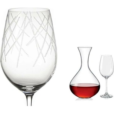 Crystalex Set na víno Viola Řetízek 1. 1+ 6 x 500 ml