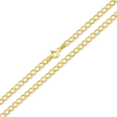 Lillian Vassago Zlatý řetízek typu pancer LLV31-GCH093 Žlutá