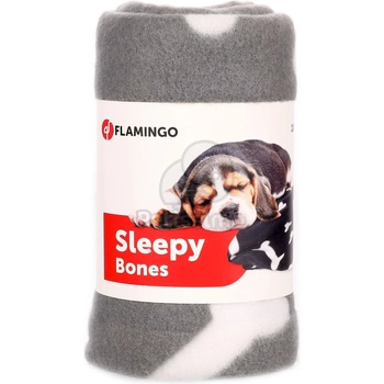 Image 1 of Flamingo плюшено одеяло Сиво