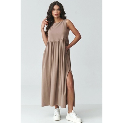 Makadamia šaty M932 mocca