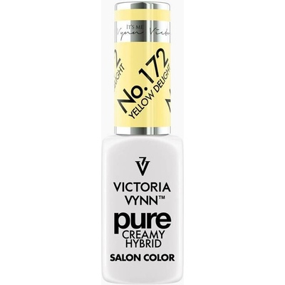 VICTORIA VYNN Hybridní gel lak PURE CREAMY HYBRID 172 Yellow Delight 8 ml