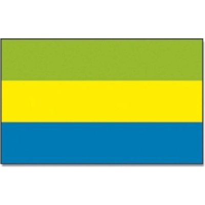 Vlajka Gabon 30 x 45 cm na tyčce