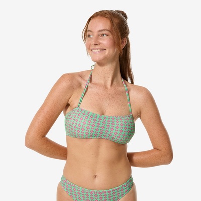 Decathlon Vrchný diel dámskych plaviek Lori zelený