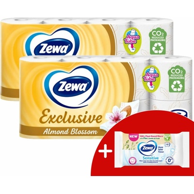 Zewa Exclusive Almond Blossom 4-vrstvový 2 x 8 ks