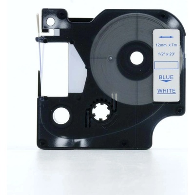Compatible Съвместима лента с Dymo 45014, S0720540, 12mm x 7m син шрифт / бял фон (45014)