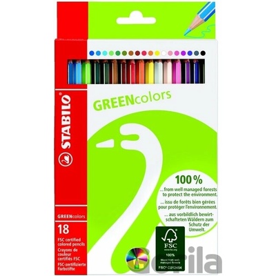 Stabilo Greencolors farbičky 18ks 6019 2 181