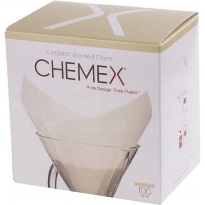 Chemex Papírové filtry čtvercové bílé 100 ks FS-100