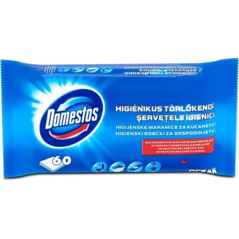 DOMESTOS Vlhčené utierky, 60 ks, "oceán"