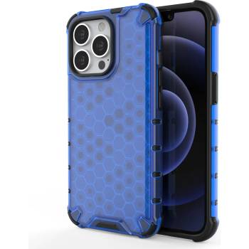 HQWear Удароустойчив кейс от ТРU материал Honeycomb за Apple iPhone 13 Pro, Син (KXG0020696)