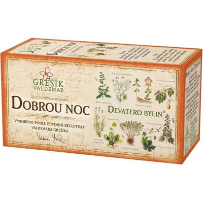 GREŠÍK Dobrou noc Devatero bylin 30 n.s.
