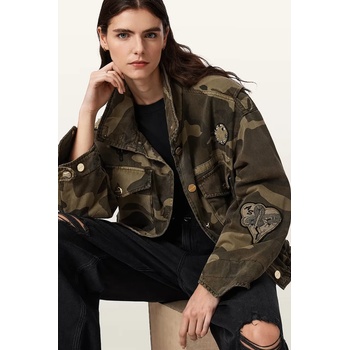 AllSaints преходно яке дамско памучно CLAY (W030OE)