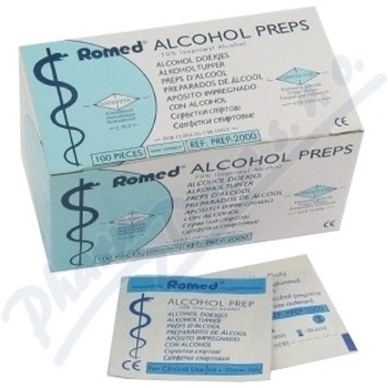 Alcohol Preps dezinfekčné tampóny štvorčeky 100 ks