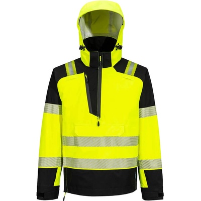 Portwest pw3 extreme t161 / Мъжко водоустойчиво яке с 1/4 цип - жълто/черно xl (t161ybrxl)