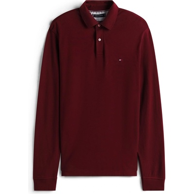 Tommy Hilfiger Блуза с яка Tommy Hilfiger 1985 Long Sleeve Polo Shirt - Deep Burg XIH