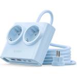 ORICO PDC25 25W 6в1 Разклонител 2x AC + 2x USB-A + 2x USB-C - Син (ORICO-PDC25-2A2U2C-EU-BL-EP)