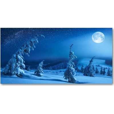 Foto obraz sklenený horizontálny svetlo mesiaca 100x50 cm