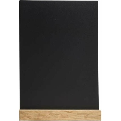 Tabuľa popisovateľná kriedou, vertikálna, A4, menu, čierna