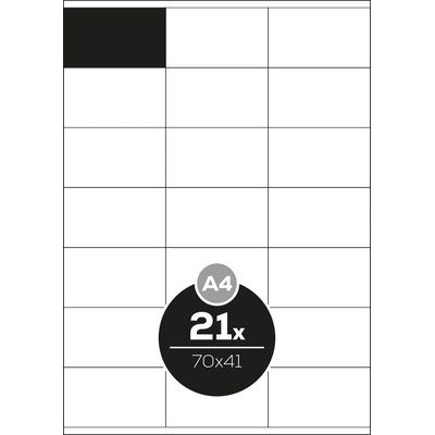 Altryal Etikety Top Stick bílé A4 70 x 41 mm 21 etiket 100 ks