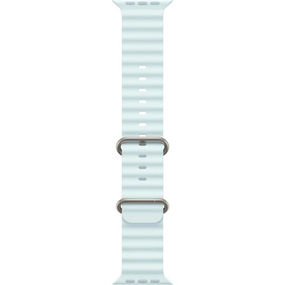 Apple Каишка от Apple за Apple Watch 49mm Band: Ice Blue Ocean Band - Natural Titanium Finish (MXTF3ZM/A)