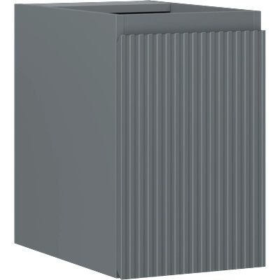 Mexen Rivel шкаф за баня под мивката 30 см, 1 врата, оребрен, графит мат (91A21-03047-1-BF66)