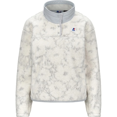 K-Way Дамско поларено яке K-Way Women's Benedicte Orsetto Print Fleece jacket - Ecru / Grey Flowers - размер XL (105-6883-0112)