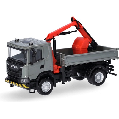 Herpa Scania XT17 3vside Sklápěč s nakládacím jeřábem v 1:87