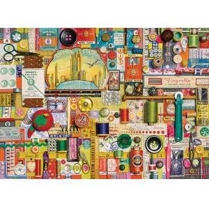 Cobble Hill Puzzle 1000 Sewing Accessories G3