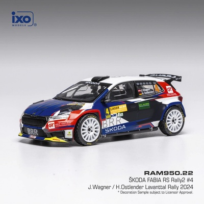 IXO Škoda Fabia Rally2 Lavanttal Rally 2024 4 Wagner Ostlender 1:43