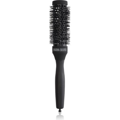 Olivia Garden Club The Glow Blowout Ceramic Round Brush Black кръгла четка за коса S