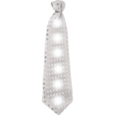 Párty kravata LED stříbrná m – Zbozi.Blesk.cz