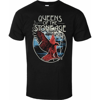 ROCK OFF Men's t-shirt Queen of the Stone Age - Eagle - ЧЕРНА - ROCK OFF - QOTSATS08MB