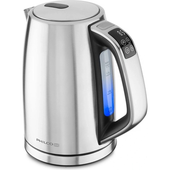 Philco Чайник Philco PHWK 1700, 2200 W, 1.7 l, 5 температурни степени, Неръждаема стомана (PHWK 1700) (PHWK 1700)