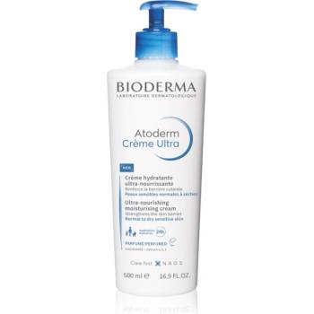 BIODERMA Atoderm Créme Ultra подхранващ крем за тяло за нормална към суха чувствителна кожа парфюмиран 500ml